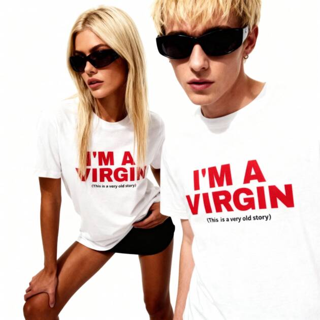 Male and female models wearing the 