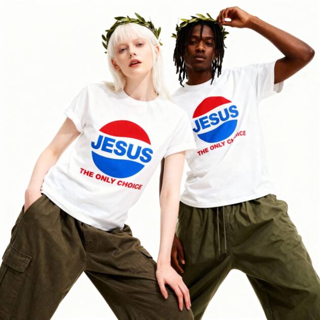 Male and female models wearing the